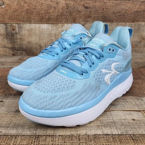 Gravity Defyer G-Defy XLR8 Women Sz 8 Blue Knit Lace Up Running Shoes Comfort - Picture 3 of 9